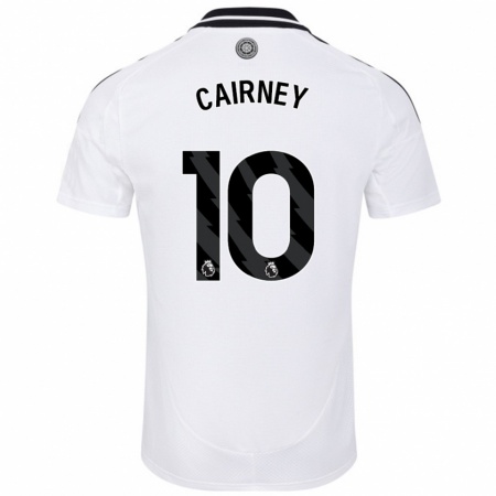 Kandiny Gyermek Tom Cairney #10 Fehér Hazai Jersey 2024/25 Mez Póló Ing