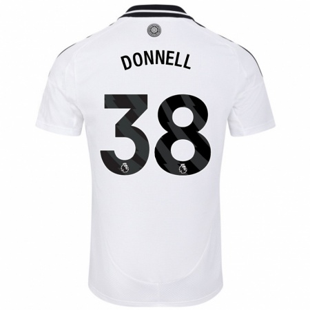 Kandiny Gyermek Chris Donnell #38 Fehér Hazai Jersey 2024/25 Mez Póló Ing