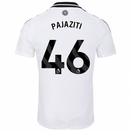 Kandiny Gyermek Adrion Pajaziti #46 Fehér Hazai Jersey 2024/25 Mez Póló Ing