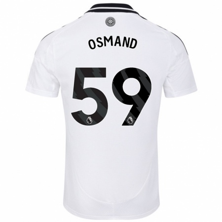 Kandiny Gyermek Callum Osmand #59 Fehér Hazai Jersey 2024/25 Mez Póló Ing