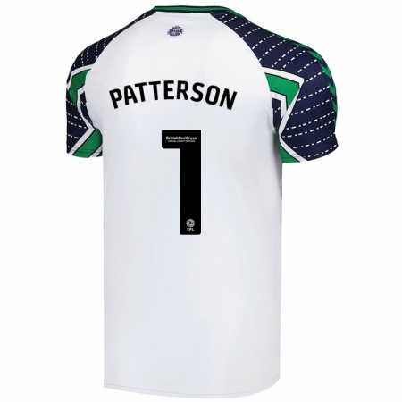 Kandiny Gyermek Anthony Patterson #1 Fehér Idegenbeli Jersey 2024/25 Mez Póló Ing