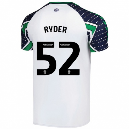 Kandiny Gyermek Joe Ryder #52 Fehér Idegenbeli Jersey 2024/25 Mez Póló Ing