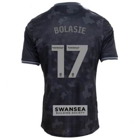 Kandiny Gyermek Yannick Bolasie #17 Fekete Idegenbeli Jersey 2024/25 Mez Póló Ing