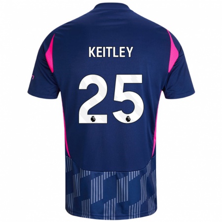 Kandiny Gyermek Alice Keitley #25 Királykék Rózsaszín Idegenbeli Jersey 2024/25 Mez Póló Ing