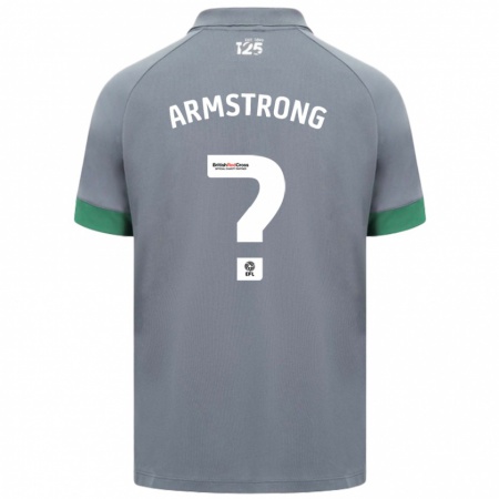 Kandiny Gyermek Luke Armstrong #0 Sötétszürke Idegenbeli Jersey 2024/25 Mez Póló Ing