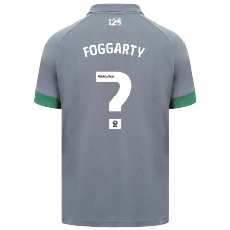 Kandiny Gyermek Corey Foggarty #0 Sötétszürke Idegenbeli Jersey 2024/25 Mez Póló Ing