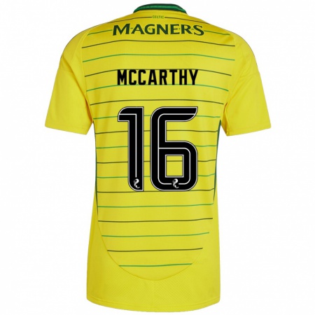 Kandiny Gyermek James Mccarthy #16 Sárga Idegenbeli Jersey 2024/25 Mez Póló Ing