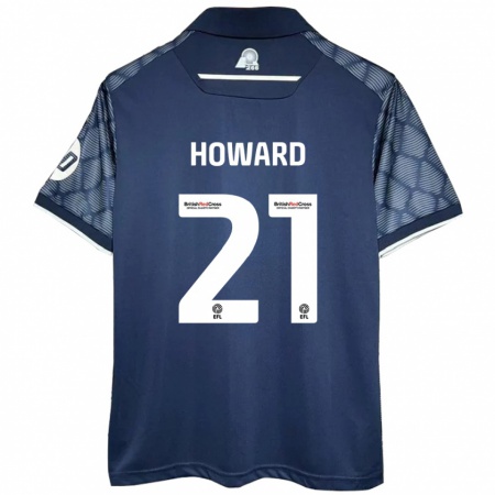 Kandiny Gyermek Mark Howard #21 Fekete Idegenbeli Jersey 2024/25 Mez Póló Ing