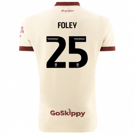 Kandiny Gyermek Erin Foley #25 Krém Fehér Idegenbeli Jersey 2024/25 Mez Póló Ing