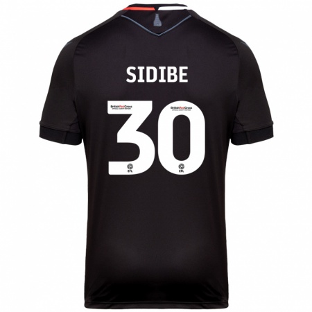 Kandiny Gyermek Souleymane Sidibe #30 Fekete Idegenbeli Jersey 2024/25 Mez Póló Ing