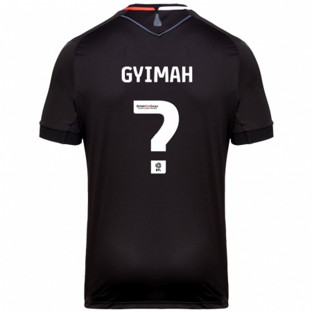 Kandiny Gyermek Francis Gyimah #0 Fekete Idegenbeli Jersey 2024/25 Mez Póló Ing