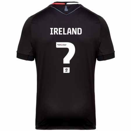 Kandiny Gyermek Joshua Ireland #0 Fekete Idegenbeli Jersey 2024/25 Mez Póló Ing