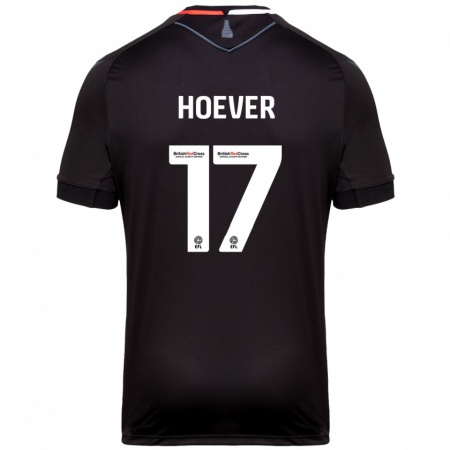 Kandiny Gyermek Ki-Jana Hoever #17 Fekete Idegenbeli Jersey 2024/25 Mez Póló Ing