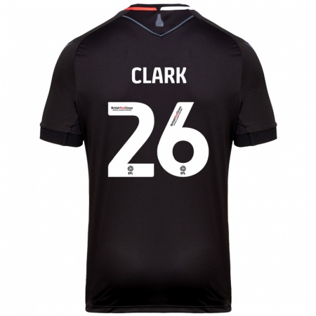 Kandiny Gyermek Ciaran Clark #26 Fekete Idegenbeli Jersey 2024/25 Mez Póló Ing