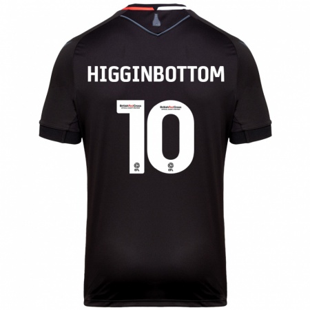 Kandiny Gyermek Alice Higginbottom #10 Fekete Idegenbeli Jersey 2024/25 Mez Póló Ing