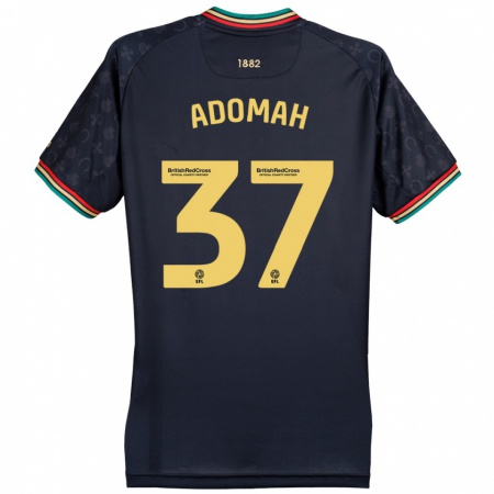 Kandiny Gyermek Albert Adomah #37 Sötét Sötétkék Idegenbeli Jersey 2024/25 Mez Póló Ing