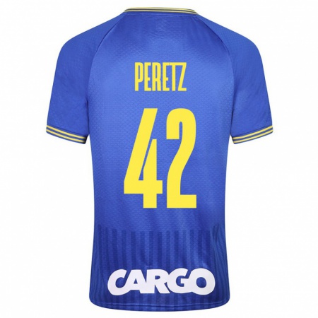 Kandiny Gyermek Dor Peretz #42 Fehér Idegenbeli Jersey 2024/25 Mez Póló Ing