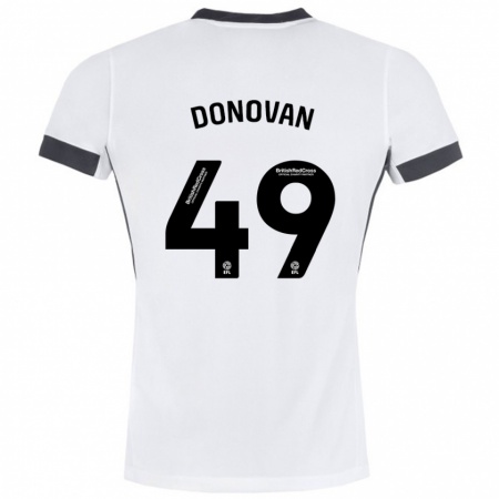 Kandiny Gyermek Romelle Donovan #49 Fehér Fekete Idegenbeli Jersey 2024/25 Mez Póló Ing