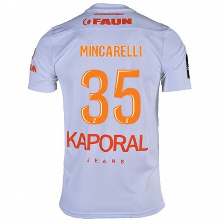 Kandiny Gyermek Lucas Mincarelli #35 Fehér Idegenbeli Jersey 2024/25 Mez Póló Ing