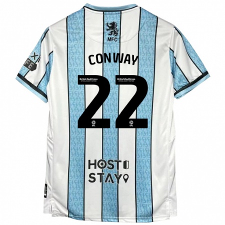 Kandiny Gyermek Tommy Conway #22 Fehér Kék Idegenbeli Jersey 2024/25 Mez Póló Ing