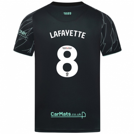 Kandiny Gyermek Abbie Lafayette #8 Fekete Zöld Idegenbeli Jersey 2024/25 Mez Póló Ing