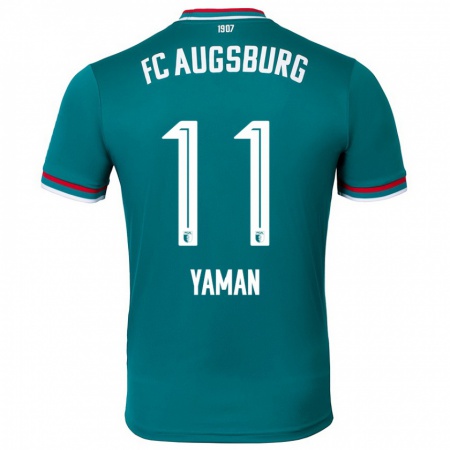 Kandiny Gyermek Kerim Yaman #11 Sötétzöld Idegenbeli Jersey 2024/25 Mez Póló Ing