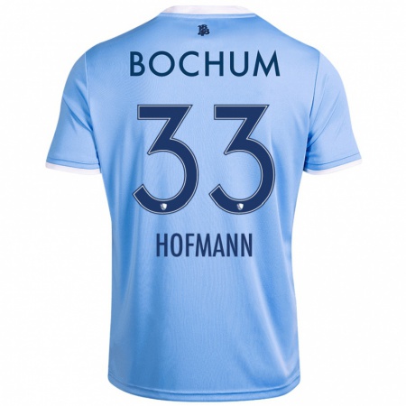 Kandiny Gyermek Philipp Hofmann #33 Ég Kék Idegenbeli Jersey 2024/25 Mez Póló Ing