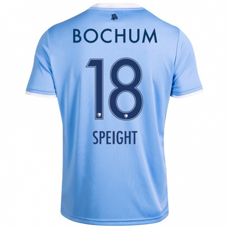 Kandiny Gyermek Benjamin Speight #18 Ég Kék Idegenbeli Jersey 2024/25 Mez Póló Ing