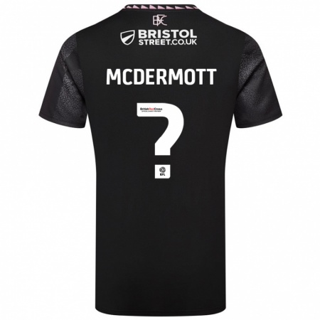 Kandiny Gyermek Tommy Mcdermott #0 Fekete Idegenbeli Jersey 2024/25 Mez Póló Ing