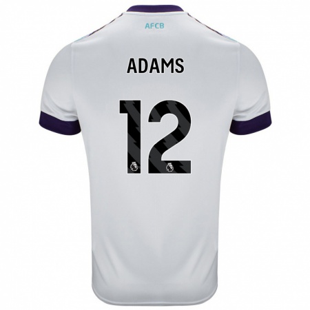 Kandiny Gyermek Tyler Adams #12 Fehér Zöld Lila Idegenbeli Jersey 2024/25 Mez Póló Ing