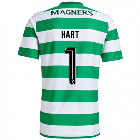 Kandiny Férfi Joe Hart #1 Zöld Fehér Hazai Jersey 2024/25 Mez Póló Ing