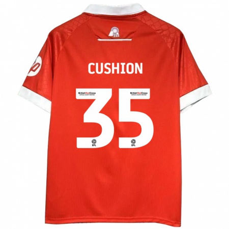 Kandiny Férfi Owen Cushion #35 Piros Fehér Hazai Jersey 2024/25 Mez Póló Ing