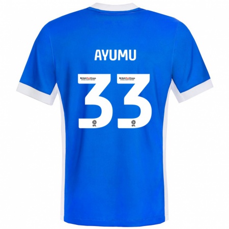 Kandiny Férfi Ayumu Yokoyama #33 Kék Fehér Hazai Jersey 2024/25 Mez Póló Ing