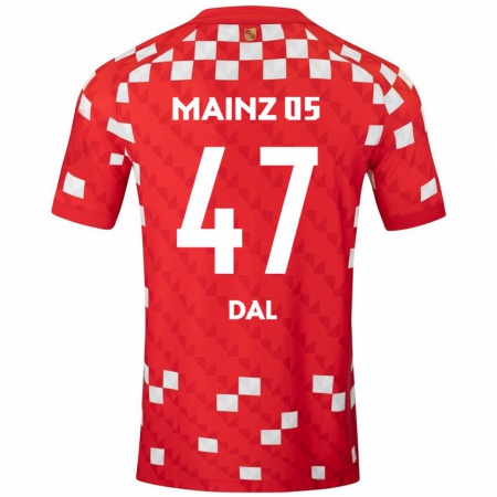 Kandiny Férfi Maxim Dal #47 Fehér Piros Hazai Jersey 2024/25 Mez Póló Ing