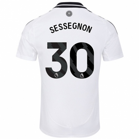 Kandiny Férfi Ryan Sessegnon #30 Fehér Hazai Jersey 2024/25 Mez Póló Ing