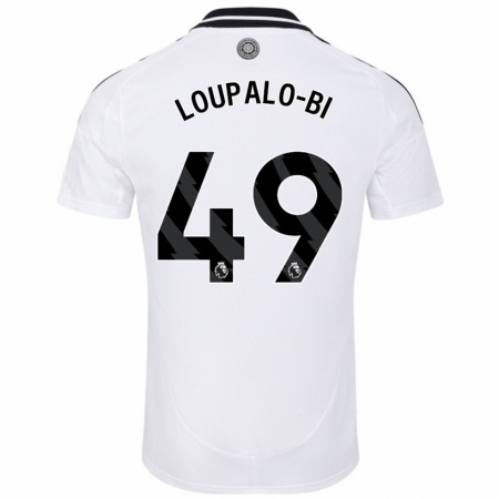 Kandiny Férfi Aaron Loupalo-Bi #49 Fehér Hazai Jersey 2024/25 Mez Póló Ing