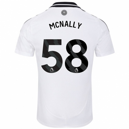 Kandiny Férfi Alfie Mcnally #58 Fehér Hazai Jersey 2024/25 Mez Póló Ing