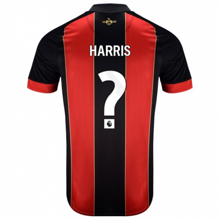 Kandiny Férfi Archie Harris #0 Piros Fekete Hazai Jersey 2024/25 Mez Póló Ing