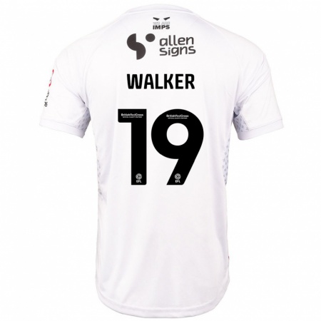 Kandiny Férfi Tyler Walker #19 Piros Fehér Idegenbeli Jersey 2024/25 Mez Póló Ing