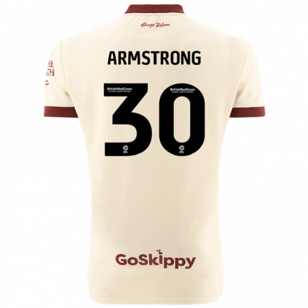 Kandiny Férfi Sinclair Armstrong #30 Krém Fehér Idegenbeli Jersey 2024/25 Mez Póló Ing