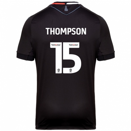 Kandiny Férfi Jordan Thompson #15 Fekete Idegenbeli Jersey 2024/25 Mez Póló Ing