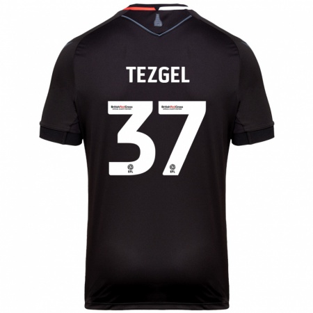 Kandiny Férfi Emre Tezgel #37 Fekete Idegenbeli Jersey 2024/25 Mez Póló Ing