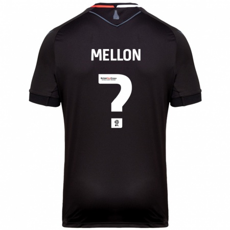 Kandiny Férfi Luke Mellon #0 Fekete Idegenbeli Jersey 2024/25 Mez Póló Ing