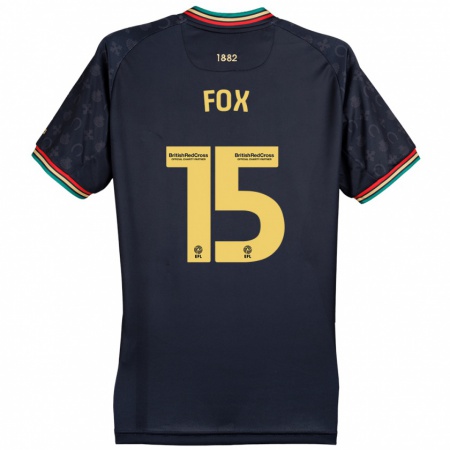 Kandiny Férfi Morgan Fox #15 Sötét Sötétkék Idegenbeli Jersey 2024/25 Mez Póló Ing