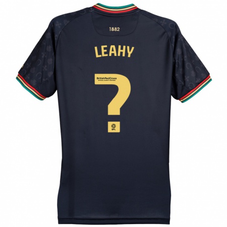 Kandiny Férfi Jake Leahy #0 Sötét Sötétkék Idegenbeli Jersey 2024/25 Mez Póló Ing