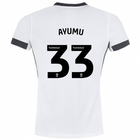 Kandiny Férfi Ayumu Yokoyama #33 Fehér Fekete Idegenbeli Jersey 2024/25 Mez Póló Ing