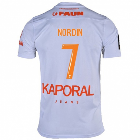 Kandiny Férfi Arnaud Nordin #7 Fehér Idegenbeli Jersey 2024/25 Mez Póló Ing