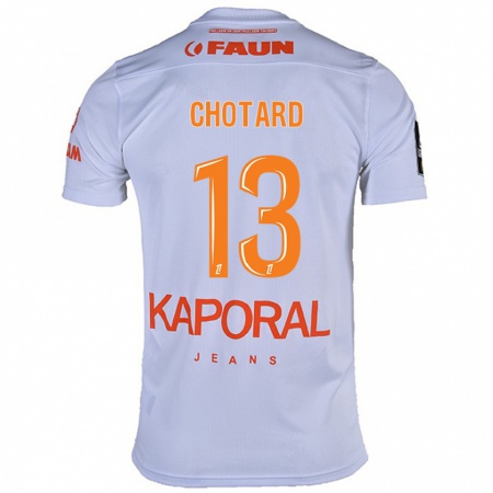 Kandiny Férfi Joris Chotard #13 Fehér Idegenbeli Jersey 2024/25 Mez Póló Ing