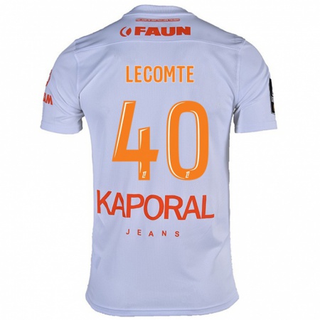 Kandiny Férfi Benjamin Lecomte #40 Fehér Idegenbeli Jersey 2024/25 Mez Póló Ing