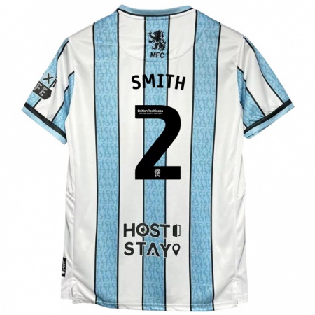 Kandiny Férfi Tommy Smith #2 Fehér Kék Idegenbeli Jersey 2024/25 Mez Póló Ing